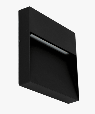 ZEKE 5W 12/24V 3CCT BLACK SURFACE SQUARE WALL LIGHT IP65